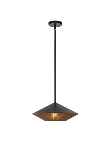 Elstead Duża lampa wisząca Daphne 1 źródło światła Matowa czerń ALM-DAPHNE-P-L-MB - produkt 2