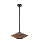 Elstead Duża lampa wisząca Daphne 1 źródło światła Matowa czerń ALM-DAPHNE-P-L-MB