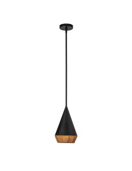 Elstead Mała lampa wisząca Daphne 1 źródło światła Matowa czerń ALM-DAPHNE-P-S-MB - product 2
