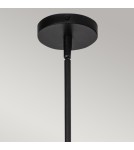 Elstead Mała lampa wisząca Daphne 1 źródło światła Matowa czerń ALM-DAPHNE-P-S-MB