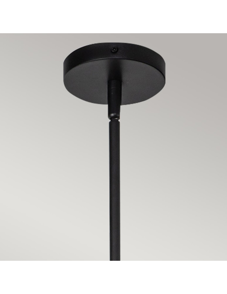 Elstead Mała lampa wisząca Daphne 1 źródło światła Matowa czerń ALM-DAPHNE-P-S-MB