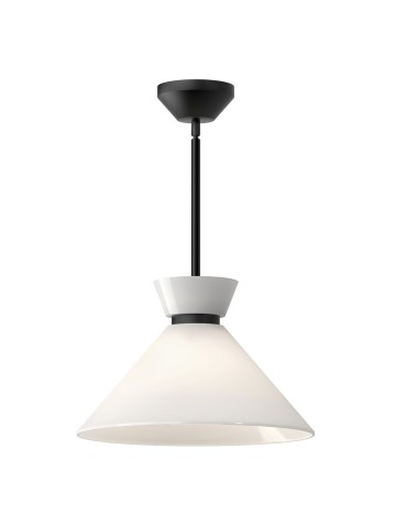 Elstead Lampa wisząca Halston 1 źródło światła Matowa czerń ALM-HALSTON-P-M-BK