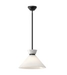 Elstead Lampa wisząca Halston 1 źródło światła Matowa czerń ALM-HALSTON-P-M-BK