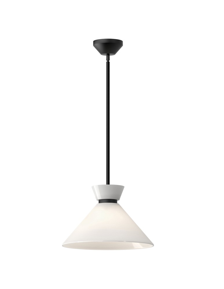 Elstead Lampa wisząca Halston 1 źródło światła Matowa czerń ALM-HALSTON-P-M-BK