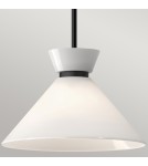 Elstead Lampa wisząca Halston 1 źródło światła Matowa czerń ALM-HALSTON-P-M-BK