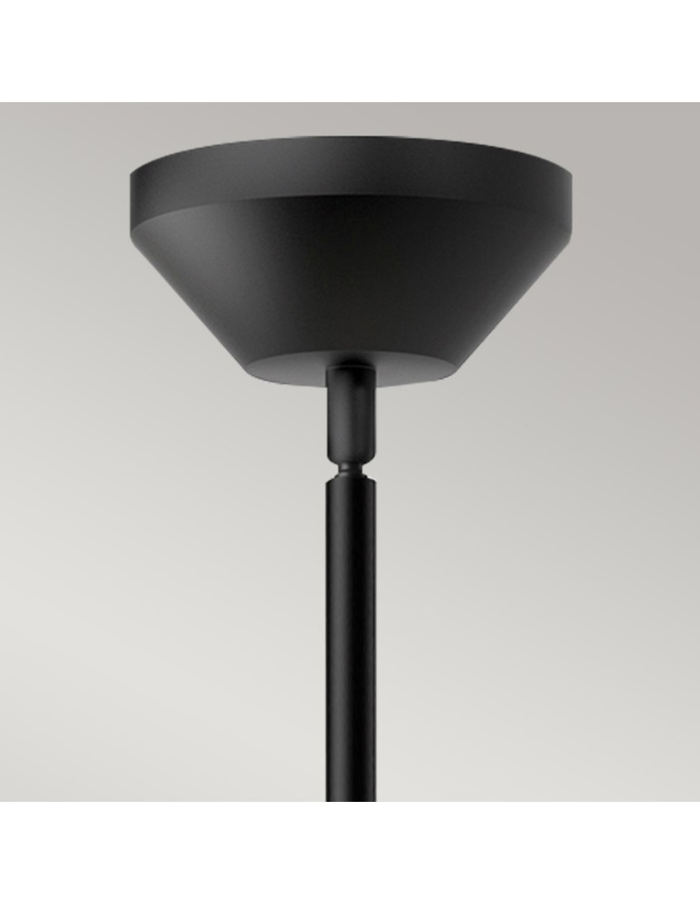 Elstead Lampa wisząca Halston 1 źródło światła Matowa czerń ALM-HALSTON-P-M-BK