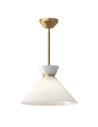 View Elstead Lampa wisząca Halston 1 źródło światła Szczotkowane złoto ALM-HALSTON-P-M-GD