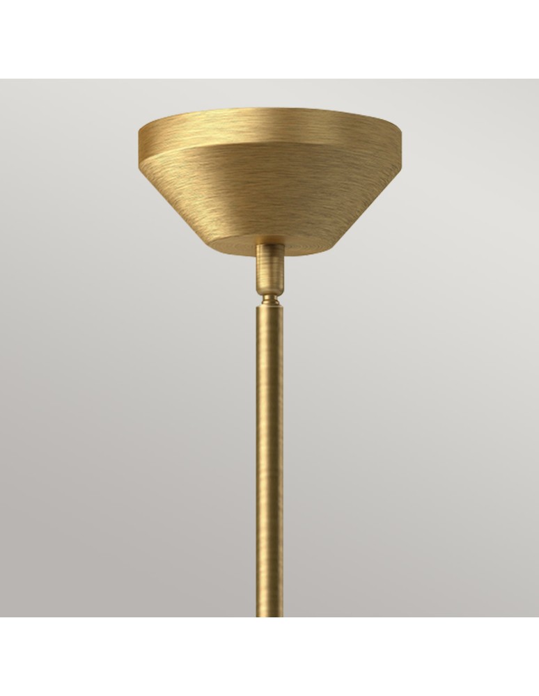 Elstead Lampa wisząca Halston 1 źródło światła Szczotkowane złoto ALM-HALSTON-P-M-GD