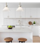 Elstead Lampa wisząca Halston 1 źródło światła Szczotkowane złoto ALM-HALSTON-P-M-GD