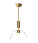 Elstead Lampa wisząca Jude 1 źródło światła Szczotkowane złoto ALM-JUDE-P-GD-CL