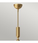 Elstead Lampa wisząca Jude 1 źródło światła Szczotkowane złoto ALM-JUDE-P-GD-CL