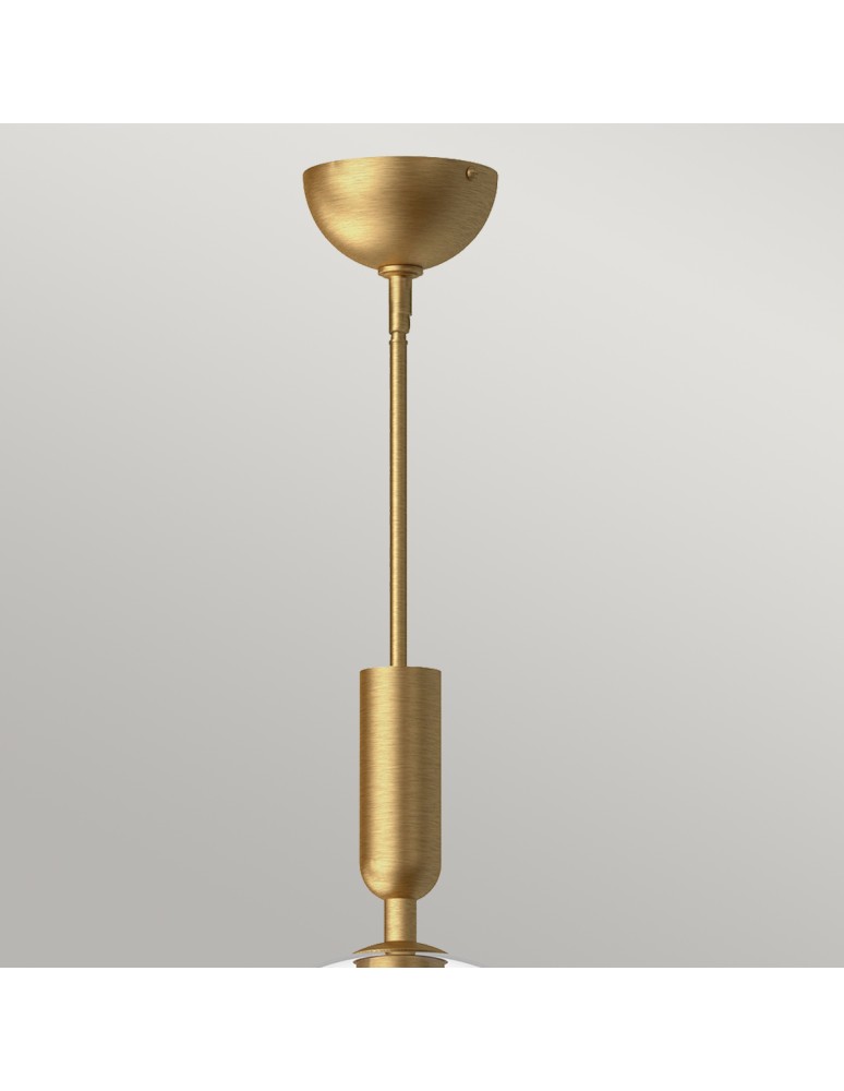 Elstead Lampa wisząca Jude 1 źródło światła Szczotkowane złoto ALM-JUDE-P-GD-CL