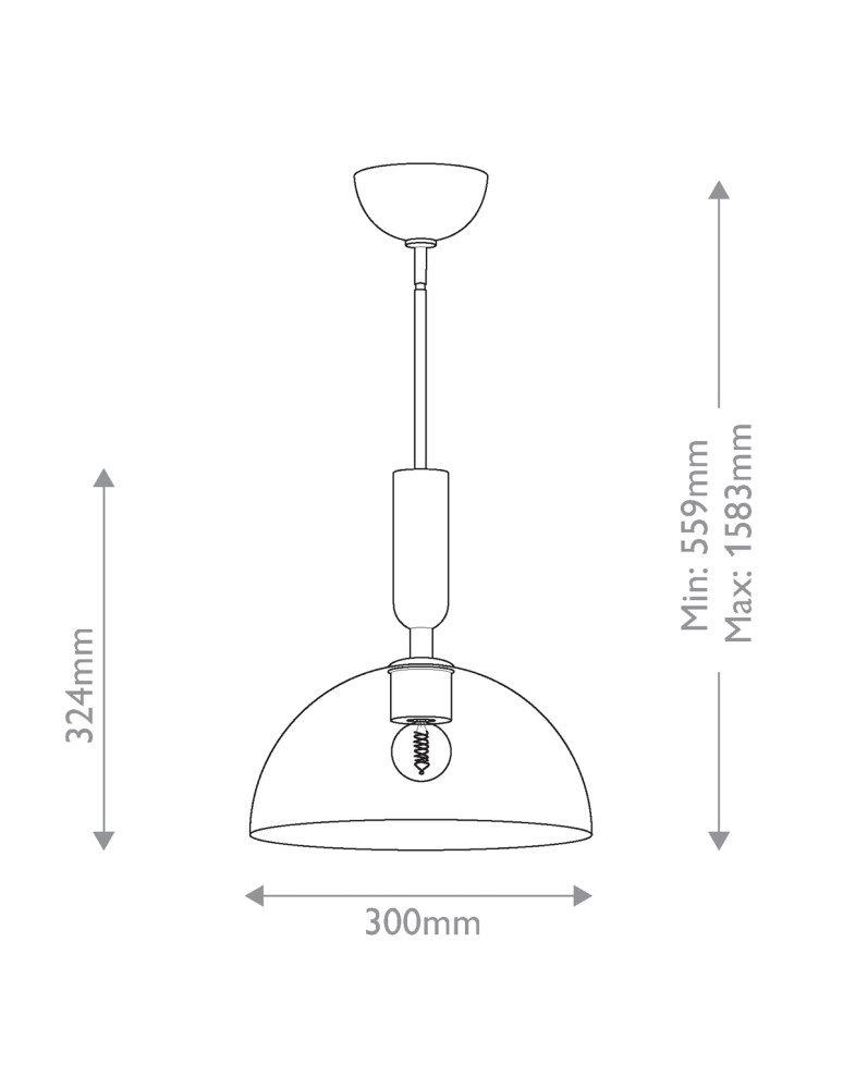 Elstead Lampa wisząca Jude 1 źródło światła Szczotkowane złoto ALM-JUDE-P-GD-CL