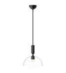Elstead Lampa wisząca Jude 1 źródło światła Matowa czerń ALM-JUDE-P-MB-CL
