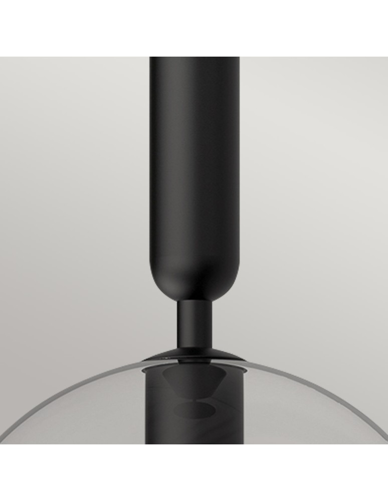 Elstead Lampa wisząca Jude 1 źródło światła Matowa czerń ALM-JUDE-P-MB-CL