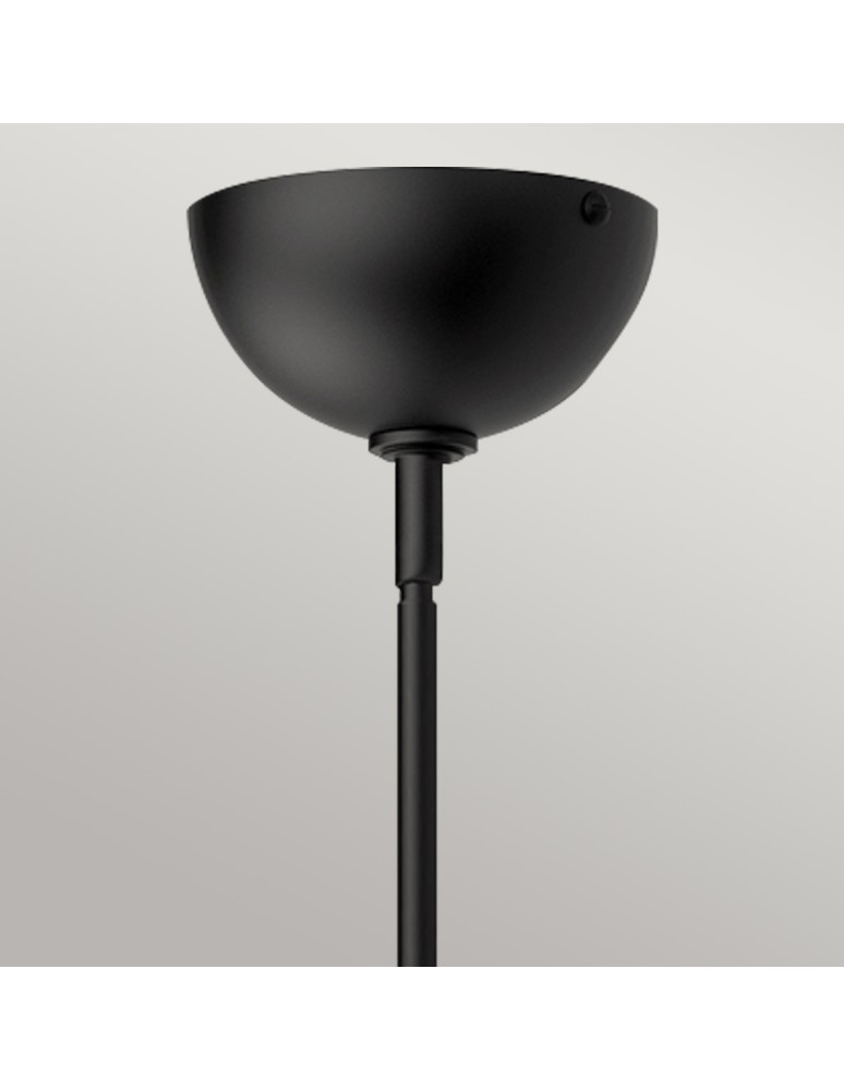 Elstead Lampa wisząca Jude 1 źródło światła Matowa czerń ALM-JUDE-P-MB-CL