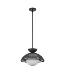 Elstead Lampa wisząca Perth 1 źródło światła Matowa czerń ALM-PERTH-P-BK