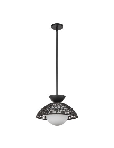 Elstead Lampa wisząca Perth 1 źródło światła Matowa czerń ALM-PERTH-P-BK - product 2