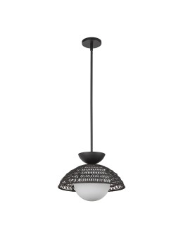 Elstead Lampa wisząca Perth 1 źródło światła Matowa czerń ALM-PERTH-P-BK - product 2