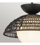 Elstead Lampa wisząca Perth 1 źródło światła Matowa czerń ALM-PERTH-P-BK