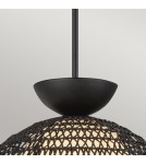 Elstead Lampa wisząca Perth 1 źródło światła Matowa czerń ALM-PERTH-P-BK
