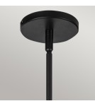 Elstead Lampa wisząca Perth 1 źródło światła Matowa czerń ALM-PERTH-P-BK