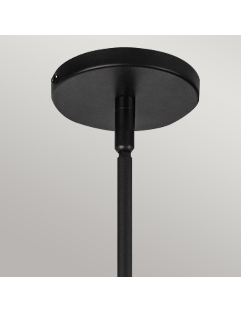 Elstead Lampa wisząca Perth 1 źródło światła Matowa czerń ALM-PERTH-P-BK