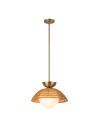 View Elstead Lampa wisząca Perth 1 źródło światła Szczotkowane złoto ALM-PERTH-P-GD