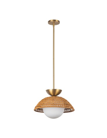 Elstead Lampa wisząca Perth 1 źródło światła Szczotkowane złoto ALM-PERTH-P-GD - product 2