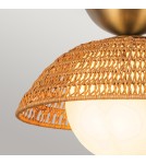 Elstead Lampa wisząca Perth 1 źródło światła Szczotkowane złoto ALM-PERTH-P-GD