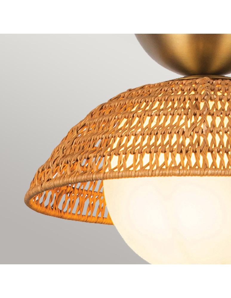 Elstead Lampa wisząca Perth 1 źródło światła Szczotkowane złoto ALM-PERTH-P-GD