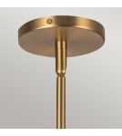 Elstead Lampa wisząca Perth 1 źródło światła Szczotkowane złoto ALM-PERTH-P-GD