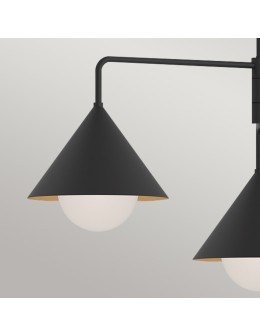 Elstead Żyrandol Remyck 3 źródła światła Matowa czerń ALM-REMYCK3-BK - produkt 2