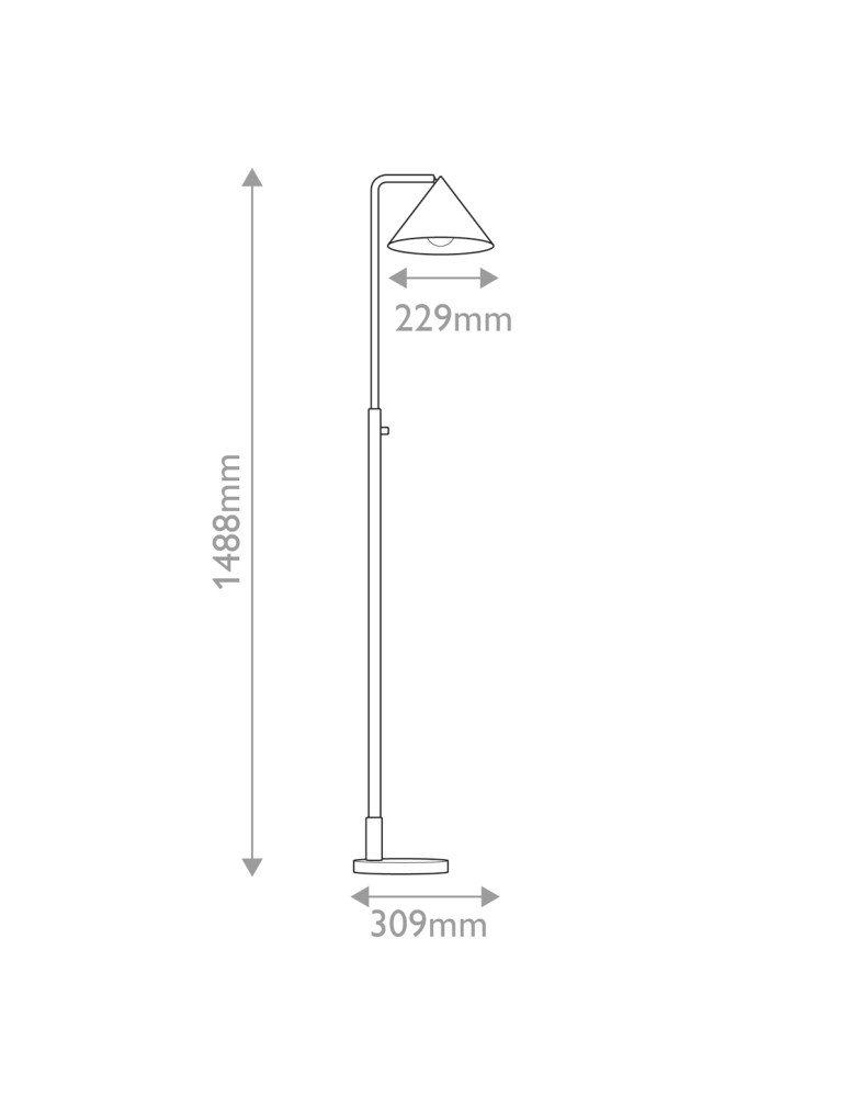 Elstead Lampa podłogowa Remyck 1 źródło światła Matowa czerń ALM-REMYCK-FL-BK