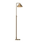 Elstead Lampa podłogowa Remyck 1 źródło światła Szczotkowane złoto ALM-REMYCK-FL-GD