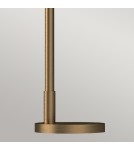 Elstead Lampa podłogowa Remyck 1 źródło światła Szczotkowane złoto ALM-REMYCK-FL-GD