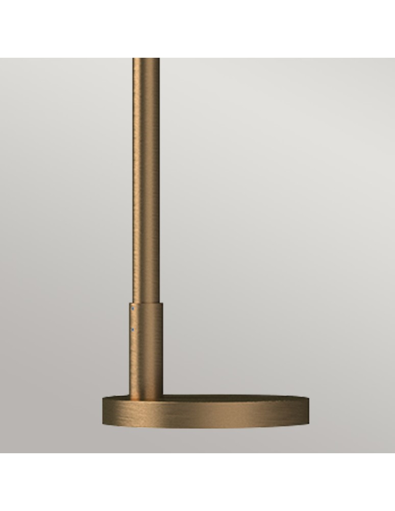 Elstead Lampa podłogowa Remyck 1 źródło światła Szczotkowane złoto ALM-REMYCK-FL-GD