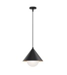 Elstead Lampa wisząca Remyck 1 źródło światła Matowa czerń ALM-REMYCK-P-BK