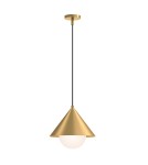 Elstead Lampa wisząca Remyck 1 źródło światła Szczotkowane złoto ALM-REMYCK-P-GD