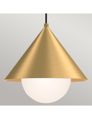 Elstead Lampa wisząca Remyck 1 źródło światła Szczotkowane złoto ALM-REMYCK-P-GD - product 2