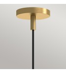 Elstead Lampa wisząca Remyck 1 źródło światła Szczotkowane złoto ALM-REMYCK-P-GD