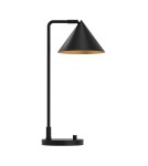 Elstead Lampa stołowa Remyck 1 źródło światła Matowa czerń ALM-REMYCK-TL-BK