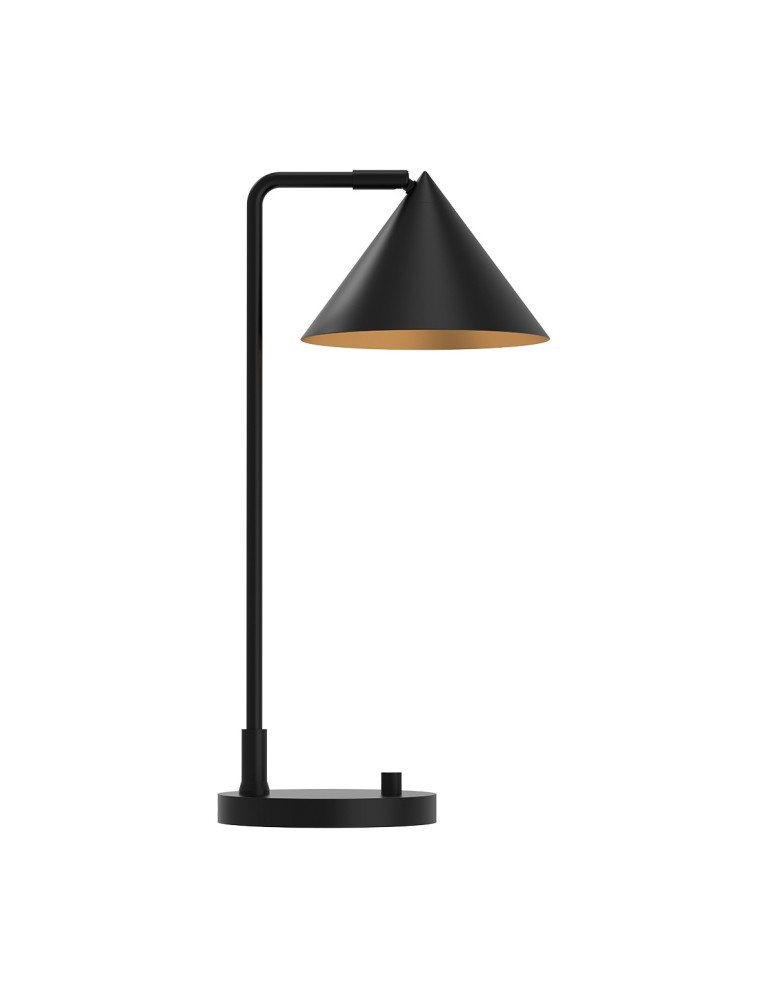 Elstead Lampa stołowa Remyck 1 źródło światła Matowa czerń ALM-REMYCK-TL-BK