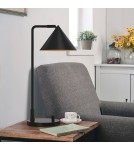 Elstead Lampa stołowa Remyck 1 źródło światła Matowa czerń ALM-REMYCK-TL-BK