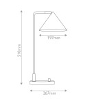 Elstead Lampa stołowa Remyck 1 źródło światła Szczotkowane złoto ALM-REMYCK-TL-GD