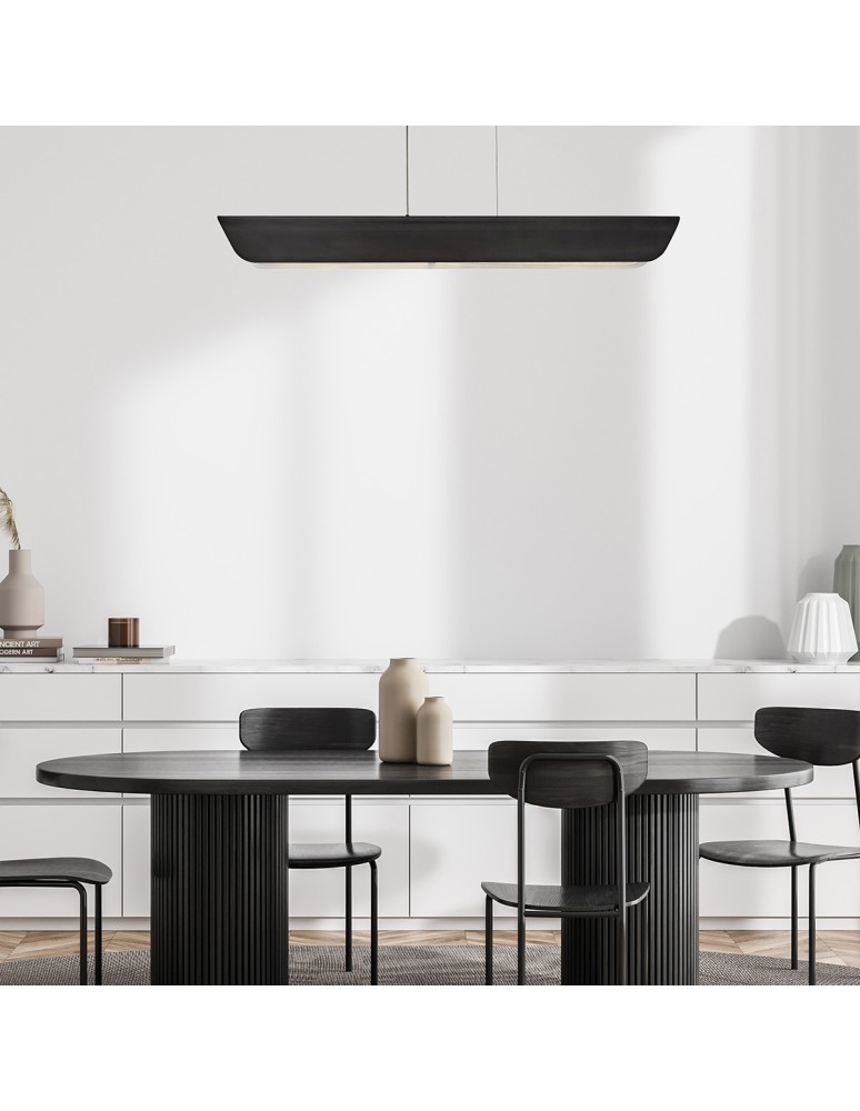 Elstead Lampa wyspowa LED Arco - Zgaszona czerń HK-ARCO-LED-LP-117-BX