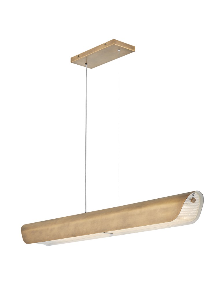 Elstead Lampa wyspowa LED Arco - Klasyczny mosiądz HK-ARCO-LED-LP-117-HB