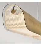 Elstead Lampa wyspowa LED Arco - Klasyczny mosiądz HK-ARCO-LED-LP-117-HB
