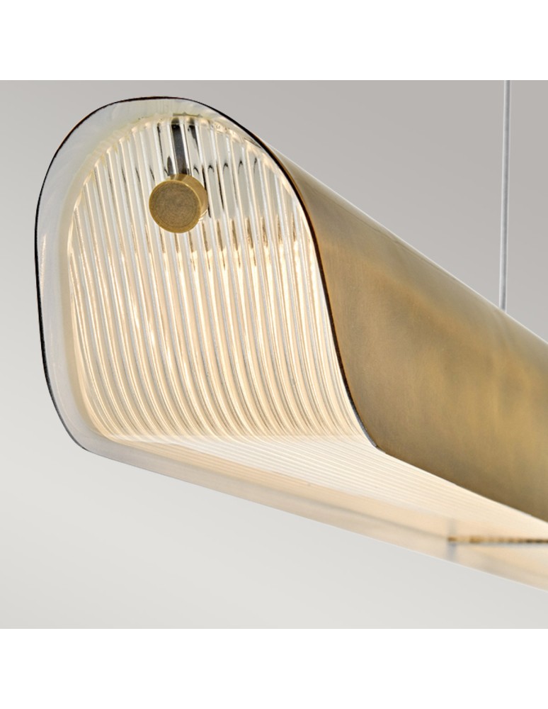 Elstead Lampa wyspowa LED Arco - Klasyczny mosiądz HK-ARCO-LED-LP-117-HB