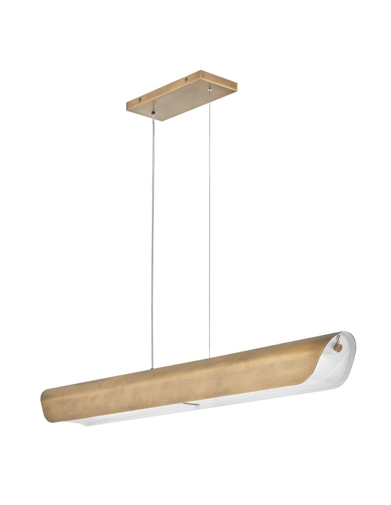 Elstead Lampa wyspowa LED Arco - Klasyczny mosiądz HK-ARCO-LED-LP-117-HB